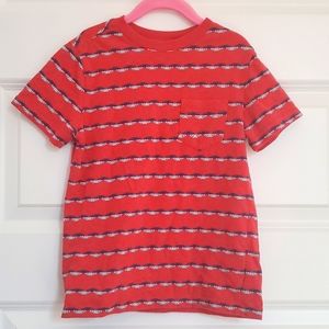 Cat & Jack Red Shirt with Blue Stripes